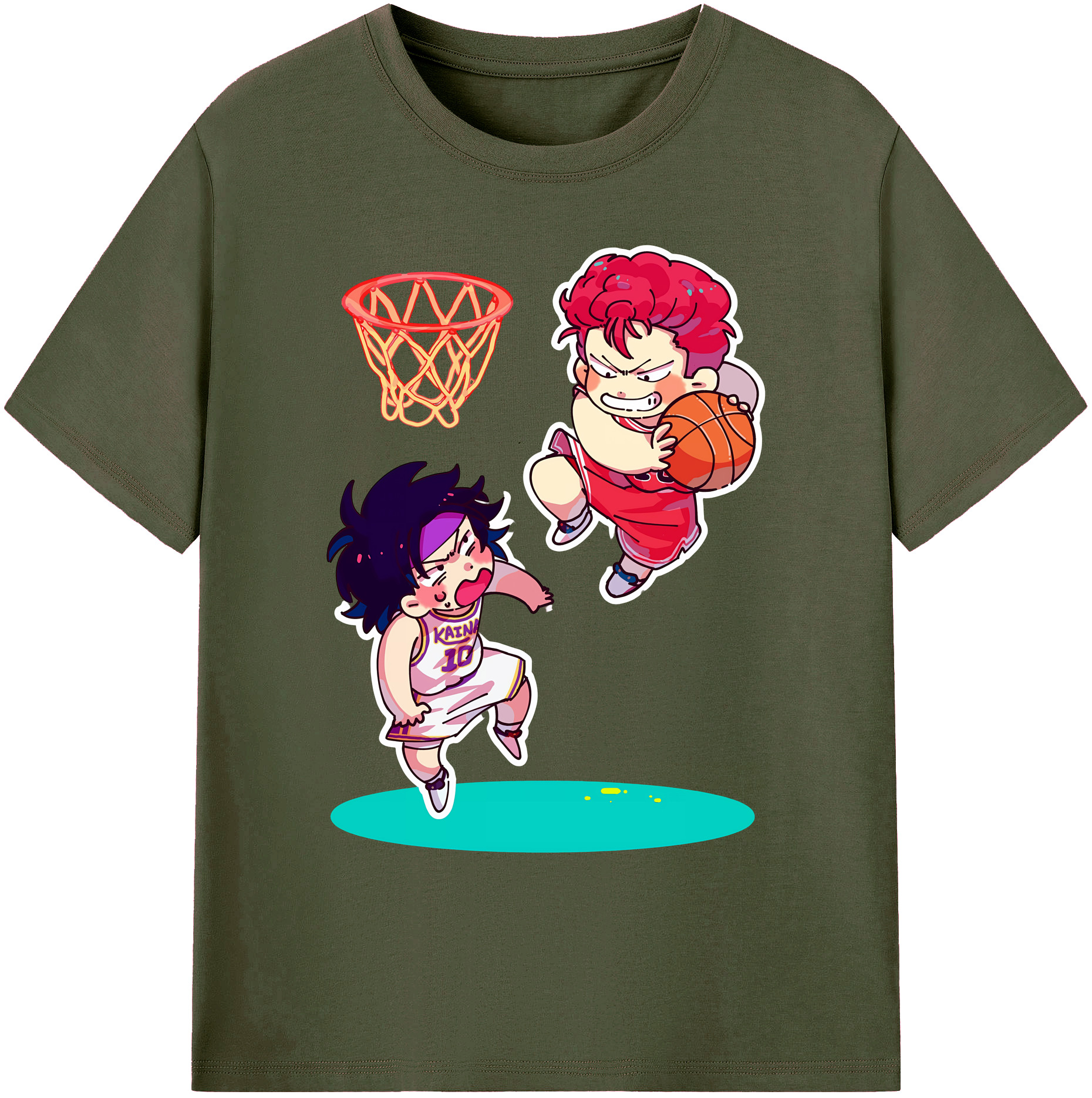 （画像用） SLAM DUNK／スラムダンク 綿100％ メンズ半袖Tシャツ｜肌触りやわらか＆通気性